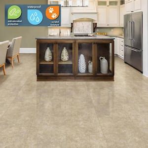 Stone Look Vinyl Tile Flooring The Home Depot