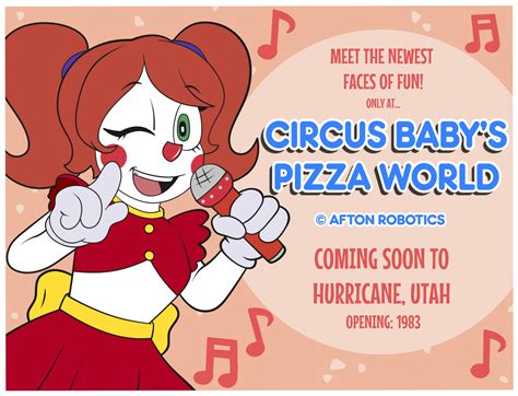 Circus Baby's Pizza World Ad by BeepBoyAdv on DeviantArt