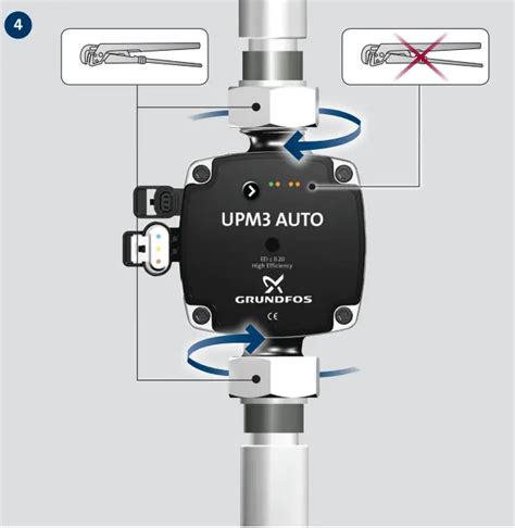 Grundfos Upm3 K Auto 130mm Underfloor Heating Pump Instruction Manual