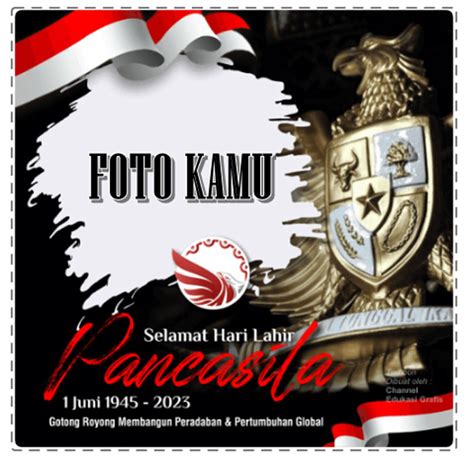 Template Twibbon Hari Lahir Pancasila Juni Gratis Bisa