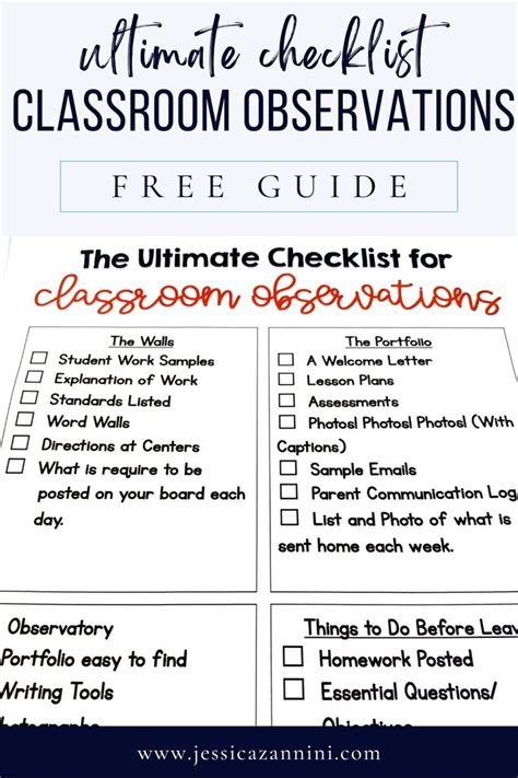 The Observation Ready Classroom Tips For Classroom Observations Classroom Observation