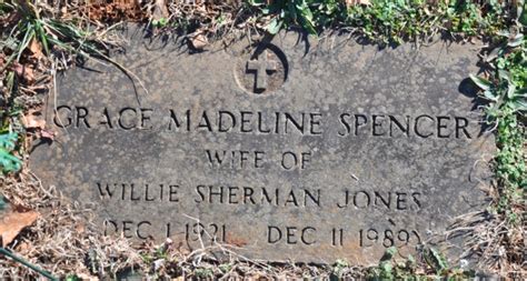 Grace Madeline Spencer Jones 1921 1989 Homenaje De Find A Grave