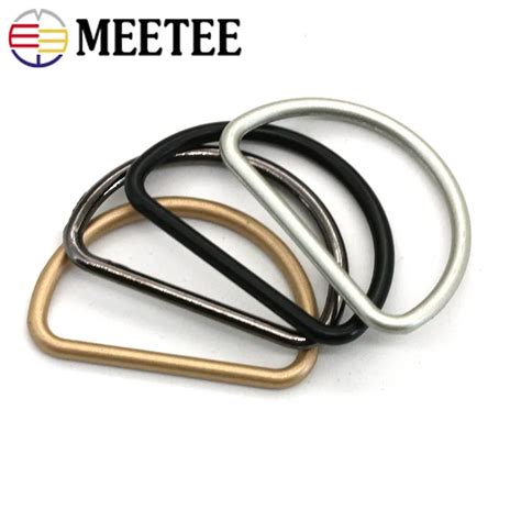 Meetee 10pcs 15 50mm Metal D Ring Buckle Webbing Bag Shoes Adjustment