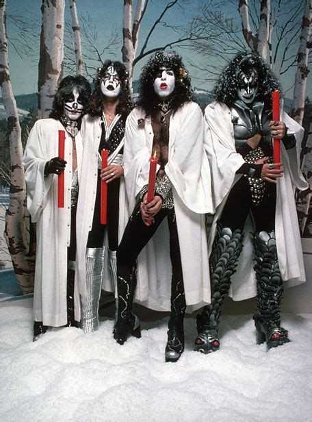 Kiss Band Christmas Photo Shoot