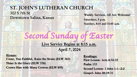 Second Sunday Of Easter Apr 7 2024 YouTube