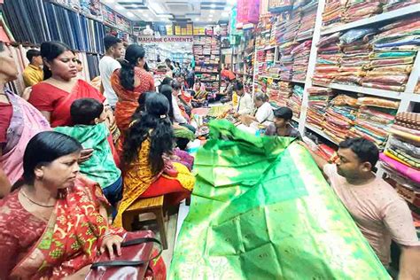 Durga Puja Shopping Durga Puja Shopping At North Bengal Got Back Its