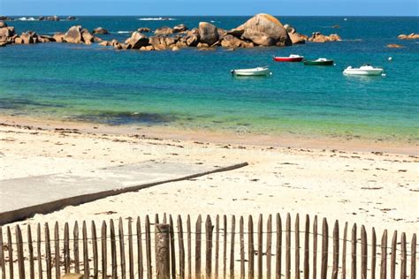 Bretagne beach stock image. Image of rocky, landscape - 22245299