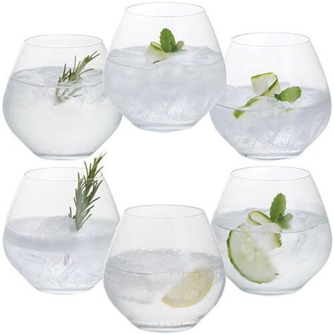 Dartington Party Set Of Six Stemless Copa Gin Glasses St317156pk Harts Of Stur