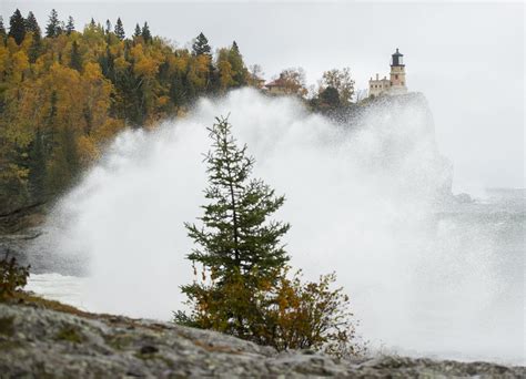 Photos: Winds whip up 20-foot waves on Lake Superior | MPR News