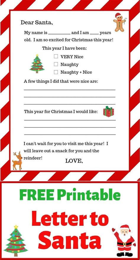 Template Printable Letter Explaining Santa