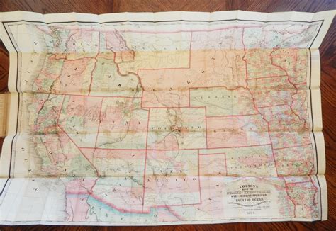 Colton S Map Of The States And Territories West Of The Mississippi