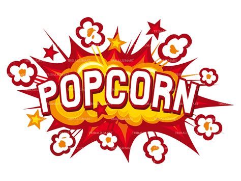 Popcorn Explosion Comic Book Style Eps Pdf Png Jpeg Etsy