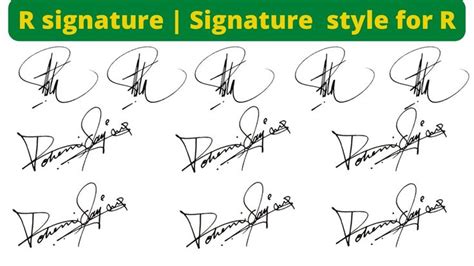 R Signature Signature Style Of R Signature Style Of My Name R R