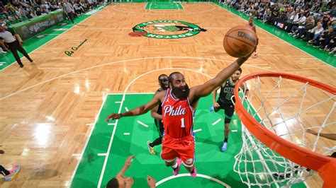 Sixers Vs Celtics James Harden Scores 45 Points To Lift Joel Embiid Less Philadelphia Past