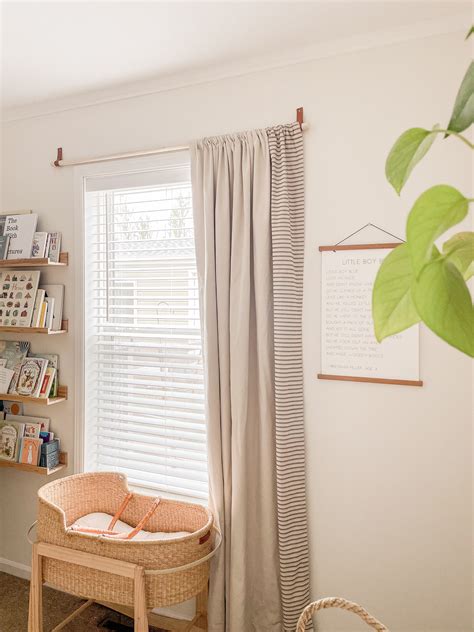 DIY Wooden Curtain Rod for $10 - mikyla