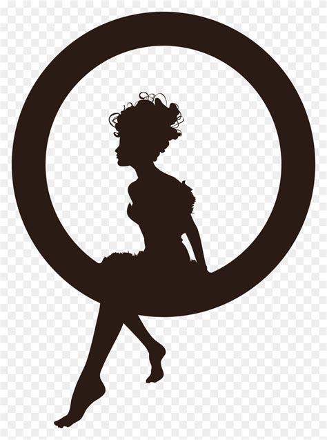 Clipart - Fairy Silhouette Clip Art - FlyClipart