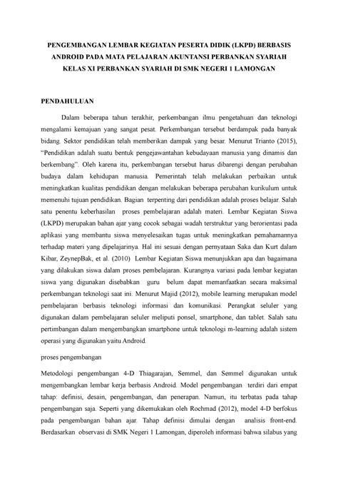 21 Akperb Pengembangan Lembar Kegiatan Peserta Didik Lkpd Berbasis