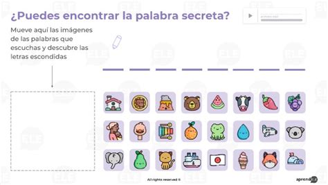 Encuentra la palabra secreta abecedario español