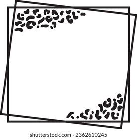 Leopard Print Border Cheetah Print Frame Stock Vector (Royalty Free ...