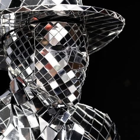 Silver Mirror Man Suit Mirror Clothing For Public Performance Etere