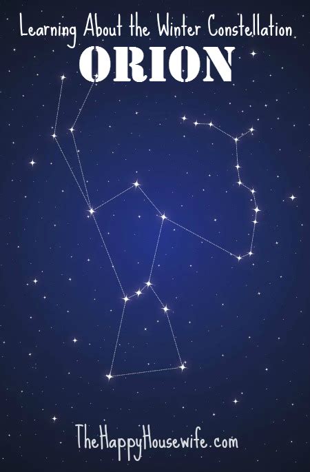 The Winter Constellation Orion - The Happy Housewife™ :: Home Schooling