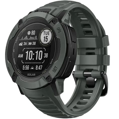 Garmin Instinct 2x Siliconen Bandje Donkergroen Smartwatchbanden Nl