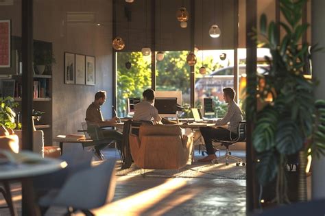 group  colleagues collaborating   office oct premium ai