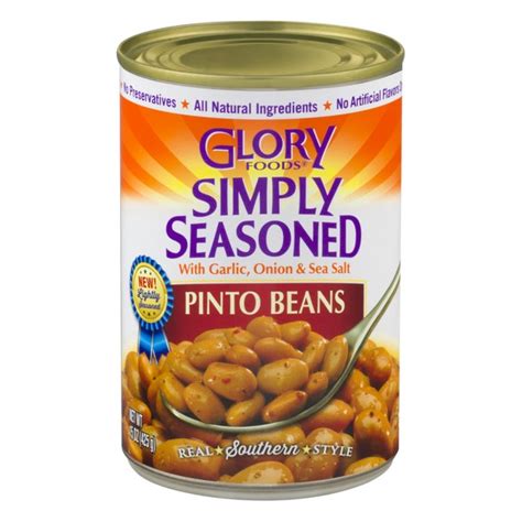 Glory Foods Simply Seasoned Pinto Beans 15 Oz Instacart