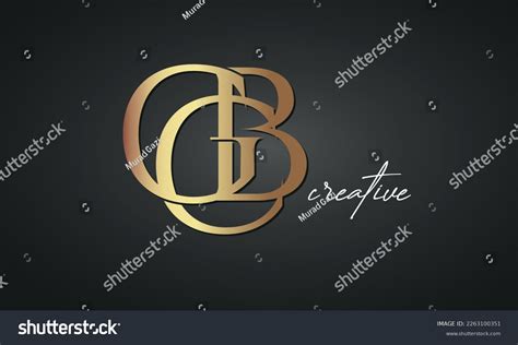 Luxury Letters Gcb Golden Logo Icon Stock Vector (Royalty Free) 2263100351 | Shutterstock