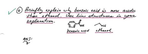 Solved 6 Briefly Explain Why Benzoic Aeid Is More Acidic Chegg