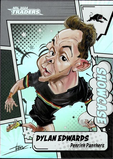 2024 NRL Traders Showcase Caricatures - S13 Dylan Edwards Penrith ...