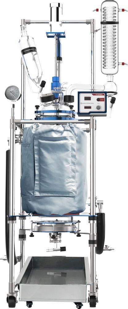 50l Single Dual Jacketed Glass Reactor System With Filter