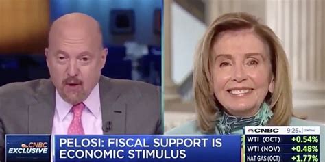 Trump Tells Cnbcs Jim Cramer It Wasnt A Mistake To Call Pelosi Crazy