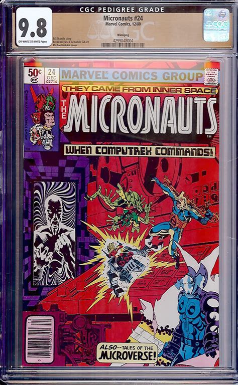 Micronauts Cgc W Winnipeg Auction Pedigree Comics