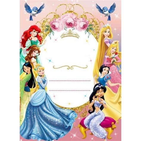 Invitación Princesa Invitaciones De Princesas Disney Decoracion