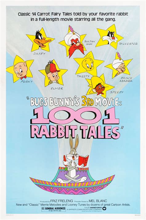 Bugs Bunny's 3rd Movie: 1001 Rabbit Tales Original 1982 U.S. One Sheet Movie Poster ...