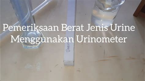 Urinalisis Pemeriksaan Berat Jenis Urine Urinometer YouTube