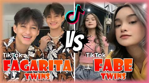 Fabe Twins Vs Fagarita Twins Tiktok Battle Reaction Youtube