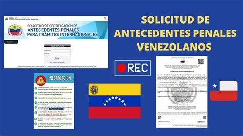 Como Solicitar Antecedentes Penales Venezolanos Youtube