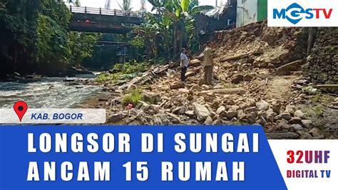 Longsor Di Bantaran Sungai Cihideung Ancam Kepala Keluarga Youtube