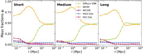 Gas Mass Fraction Profiles ϕ I See Eq 4 Of The Five Different