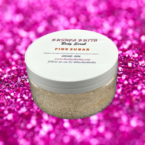 Pink Sugar Body Scrub Bushea Butta