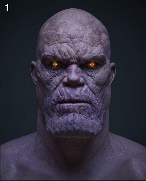 High Res Previously Seen THANOS Concept Art And Prosthetics From THE