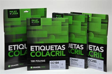 Colacril Apresenta Nova Embalagem Das Etiquetas Ink Jet E Laser