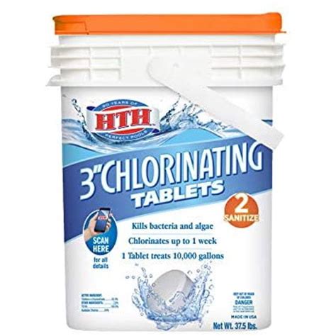 Hth Inch Chlorinating Tablets Swimming Pool Chlorine Lbs