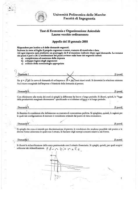 Prova D Esame Raccolta Di Prove D Esame Con Soluzioni