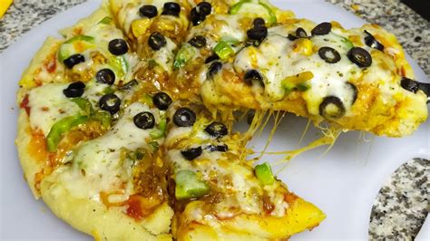 Chicken Cheese Pizza Recipe At Home Easy Chicken Pizza Recipe Without