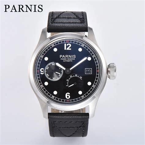 Parnis Reloj Autom Tico Para Hombre Cron Grafo Mec Nico Con Esfera