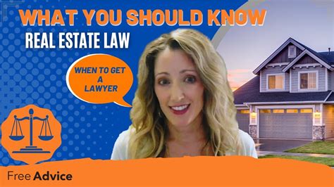 Real Estate Law When To Get A Lawyer Must Know Facts Youtube