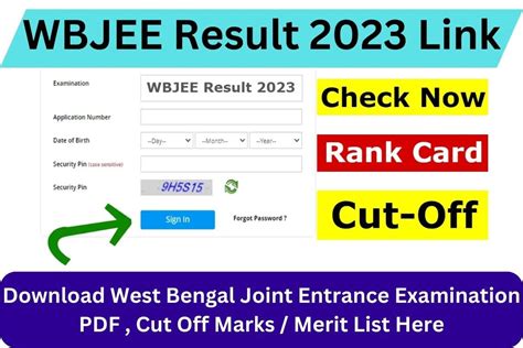 Wbjee Result 2023 Link Download West Bengal Joint Entrance